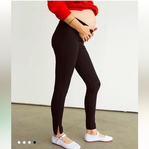 Storq Maternity Zip Leggings